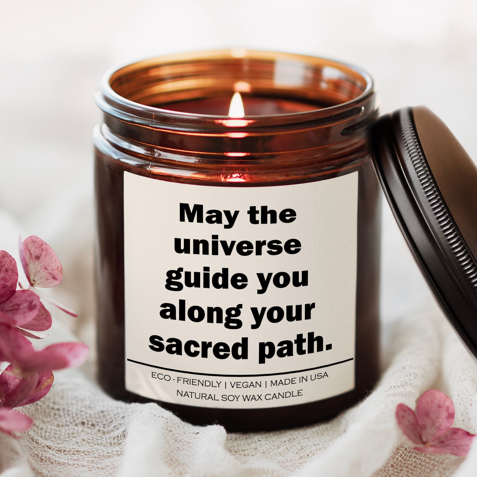 May the Universe Guide You Candle - Mavvea